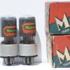 B65 Marconi Red logo MO-V valve batch code GG 4 GL 4 full getter E1606 13D2 6SN7GT ECC32 equivalent