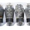 ECC34 Mullard coated valves with Square getter and code on glass