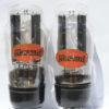 U52 Marconi Large red logo, tall glass 5U4G black plate cup getter pair audio rectifiers tested 100% - Image 3