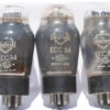 ECC34 Mullard coated valves with Square getter and code on glass - Image 2
