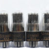 6SN7GT Super RARE Brimar Tall Glass Black Plate Suspended Arched Top rods tested 100% - Image 3