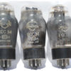 ECC34 Mullard coated valves with Square getter and code on glass - Image 3