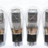 DO25 Mullard balloon triode audio output valves same shape full cup getter black plate quartet tested 100%