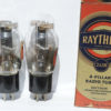 2A3 Raytheon old stock mono plate full getter excellent shape red paper on glass  MINT - Image 5