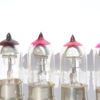 P2 Cossor metal base red paint Top Pip for H.F. amplifier bright emitter triodes - Image 3