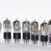 DE4 BBC Osram - Voltron LF - Mullard R - Voltron HF -Mullard BBC HF red band - Mullard BBC LF Green band - BTH Pip