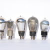 DE5B Marconi metal base - B3 balloon British Thompson Houston  - Marconi DE6 Pip - Osram DE8HF - B6 British Thompson Houston
